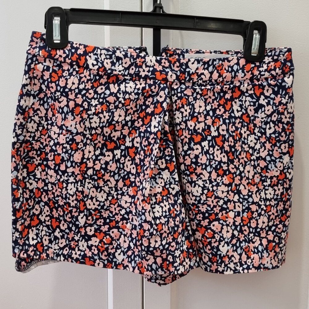 BCBGeneration Hot Coral Combo Floral pink skort